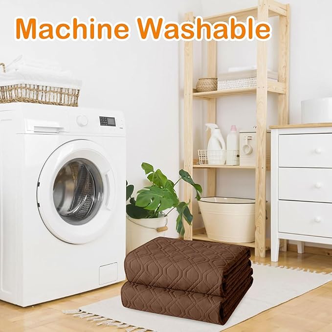 hyha Waterproof Dog Bed Blanket, Soft Pet Blankets, Waterproof Couch Cover for Dogs, Reversible Sofa Covers Washable for Furniture (30x70 Inch, Brown/Brown)