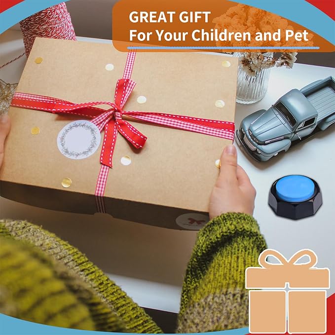 TITA-DONG 6Pcs Dog and Cat Communication Buttons Set, Dog Training Answer Buzzer Talking Buttons for Dogs with Waterproof Anti Slip Dog Button Mat for Dogs Pet Cat Training Family(#1)