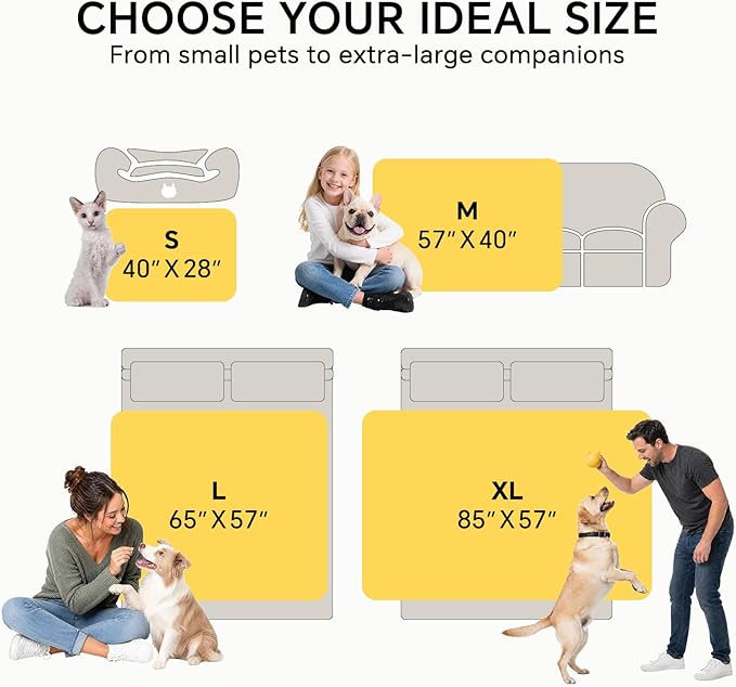 Luciphia Waterproof Dog Blanket, Leakproof Large Pet Blanket for Couch Sofa Bed Furniture Cover Protector, Washable Soft Sherpa Fleece with 3D Jacquard, Cozy Calming Reversible,Sage Green, 85"x57"