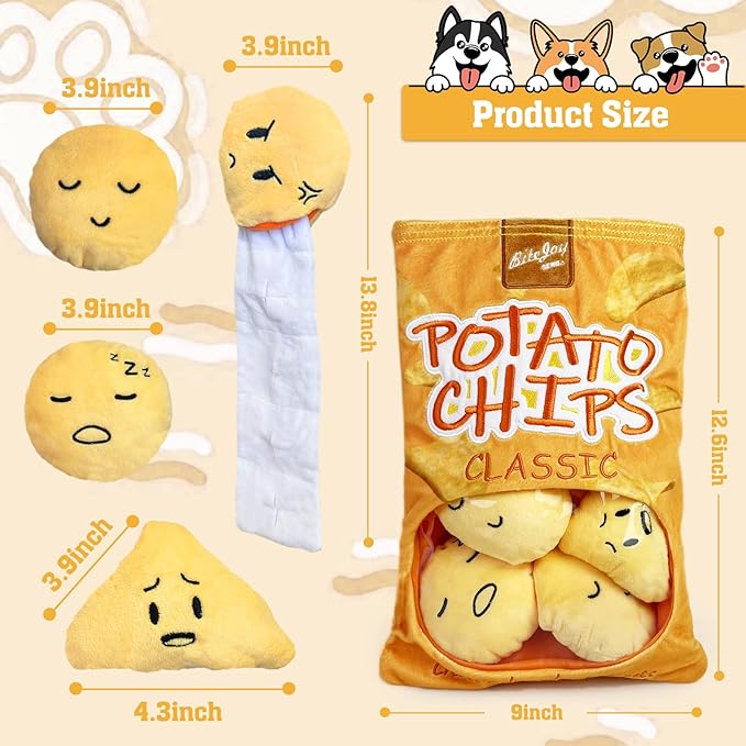 Hide and Seek Plush Dog Toys, Interactive Plush Hide and Seek Dog Toys Durable Hide and Seek Puppy Toys for Small and Medium Dogs