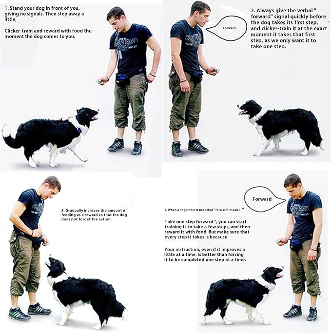URBEST Fingertip Pet Training Clicker with,Pet Training Clicker for Dog Cats Puppy Birds Horses