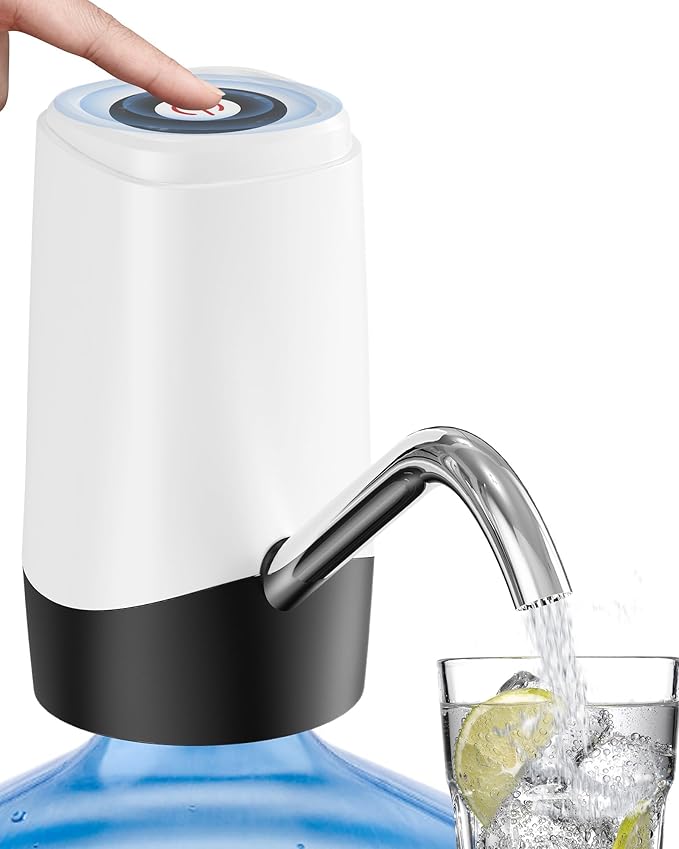 Water Dispenser Pump, USB Charging Automatic Drinking Water Pump for Mini Water Jug Dispenser Portable, Ideal for Home Kitchen Living Room Office Camping