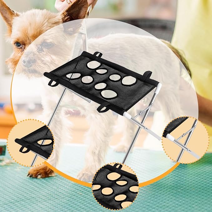 Pet Grooming Hammock Hammock Helper Washing Cat Grooming Hanging Harness for Nail Trimming Nail Clipping, Black