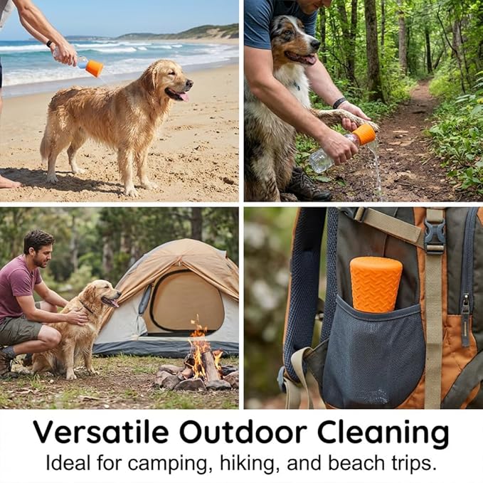 Portable Pet Shower Head, 2026 Upgraded Outdoor Shower for Dogs, Bottle Attachment, Outdoor Water Sprayer Accessory for Most Plastic Water or Soda Bottles from 16 oz to 2 Liters (Green)
