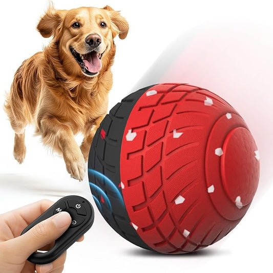HETOO Interactive Dog Ball, Remote Control Dog Toy, Moving Dog Toy, Smart Bouncing Vibrating Dog Toys for Small Medium Large Dogs, Dog Interactive Toys for Boredom, to Keep Them Busy