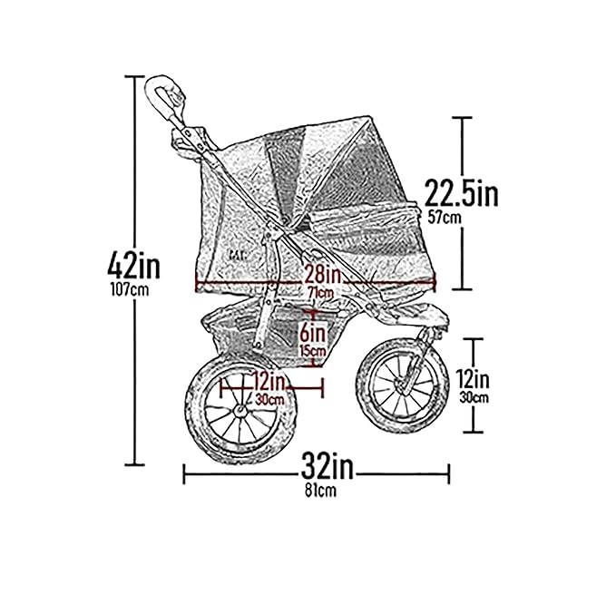 Pet Gear No-Zip NV Pet Stroller for Cats/Dogs, Zipperless Entry, Easy One-Hand Fold, Gel-Filled Tires, Plush Pad + Weather Cover Included, Pink Diamond