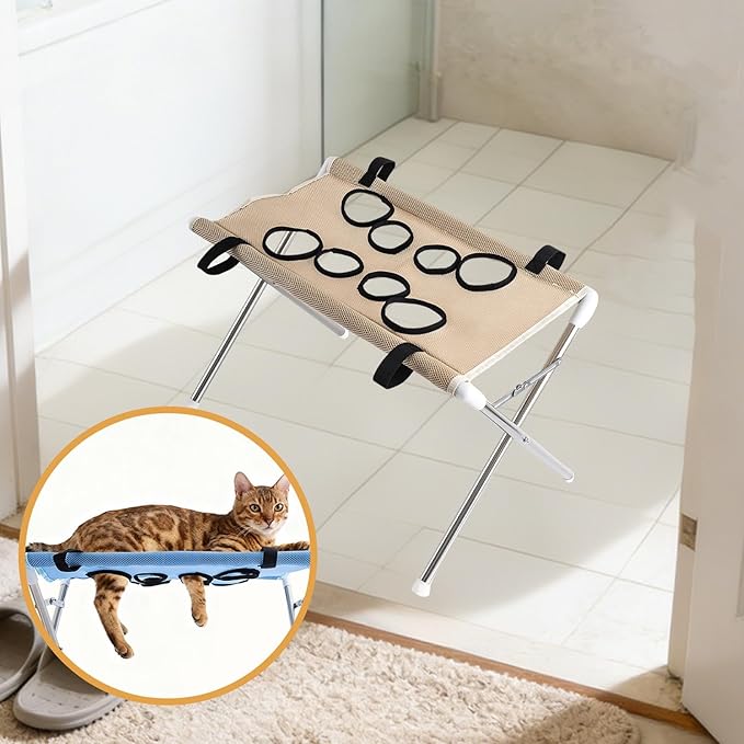 Pet Grooming Hammock Hanging Harness Hanger, Multi Functional Hammock Helper with for Picking Ears, Grooming, Coffee