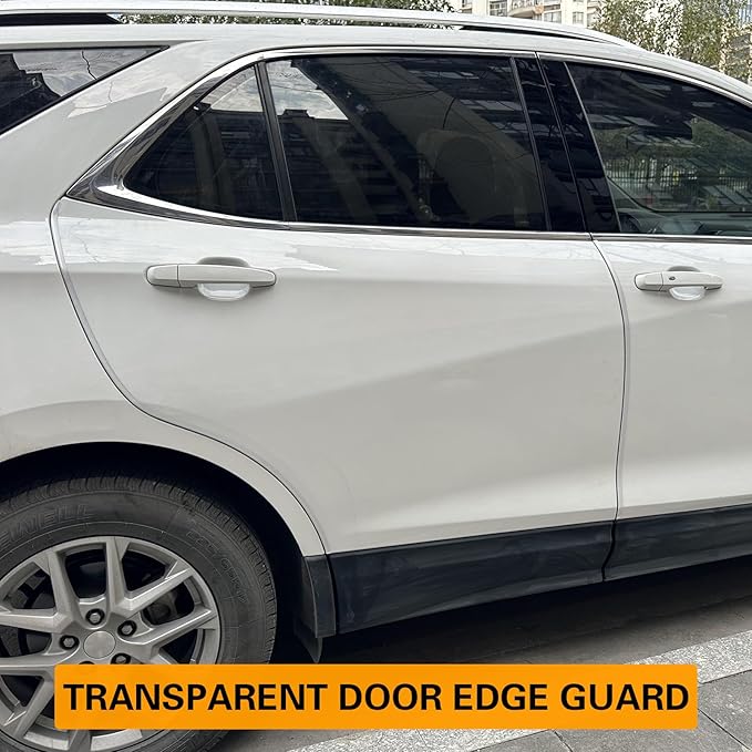 Winunite 32.8ft (10m) Car Door Edge Guards Clear – Self-Adhesive PVC, U-Shaped, Fits Most Vehicles, Scratch- and Chip-Resistant – Reduces Dings in Parking Lots