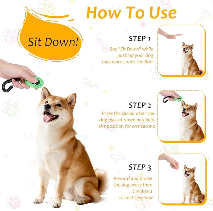 30 Pcs Dog Training Clicker with Wrist Strap, Pet Behavioral Training Clickers for Obedience and Positive Reinforcement, Puppy Trainer Supplies for Dogs Cats Horses Birds (Multicolor)