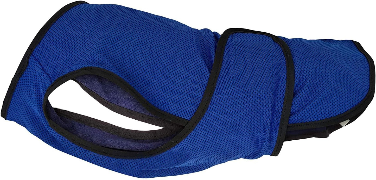 Dog Cooling Vest – Lightweight Jacket for Dogs with Zip Neck & Velcro – Easy On/Off Cooling Coat for Walks, Travel & Outdoors by Lautus Pets - L