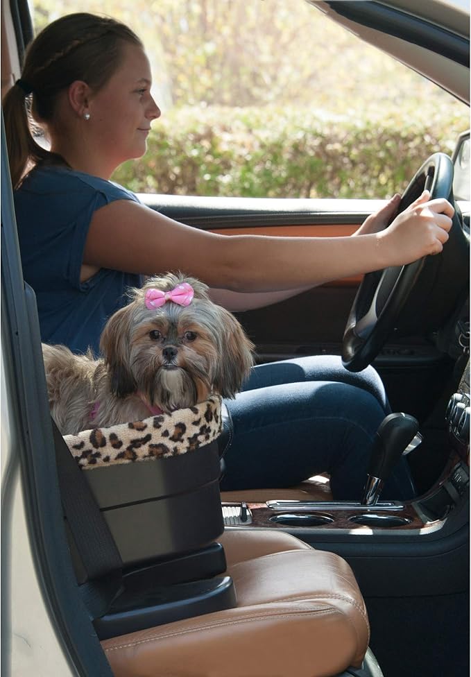 Pet Gear Booster Seat for Dogs/Cats, Removable Washable Comfort Pillow + Liner, Safety Tethers Included, Installs in Seconds, No Tools Required, 2 Colors