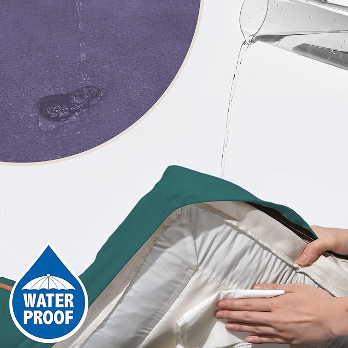 Comfort Expression Orthopedic Dog Bed for Extra Large Dogs 45x35 Inch, Waterproof Egg Crate Foam XL Pet Bed with Bolsters, Dog Couch with Washable Cover & Non-Slip Bottom, Violet Tide