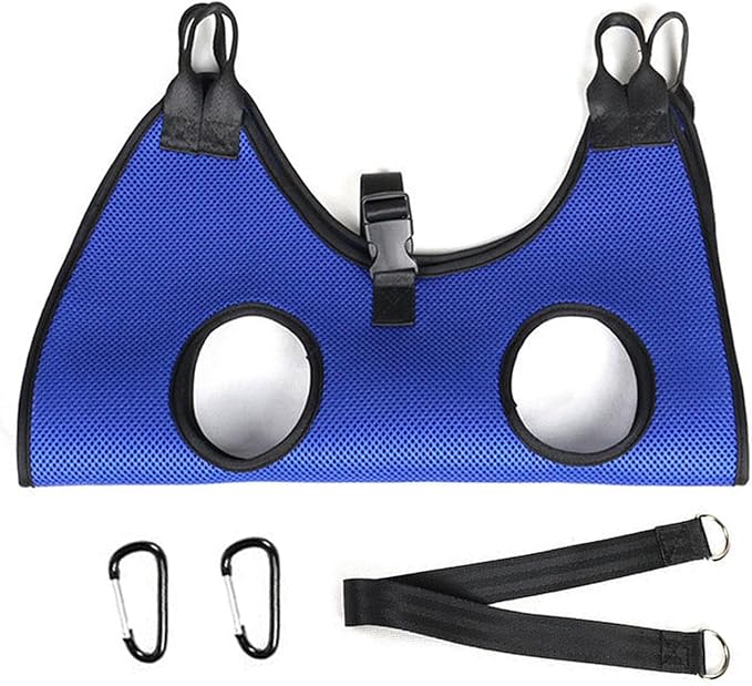 Portable Dog Hammock – Nail Trimming Harness Organizer, Bathing Block with Feature, Canvas Frame Gear with Feature, Hammock Functional Styling, Pet Supplies for Grooming, Large Breed, Indoor