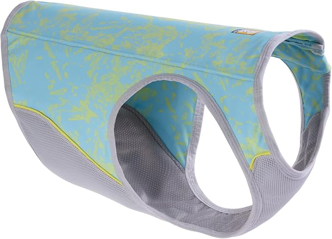 Ruffwear, Swamp Cooler Zip Dog Vest, Evaporative Cooling for Hot Weather, Blue Mist, Small