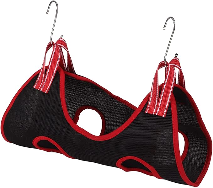 Dog Grooming Hammock, Dog Grooming Harness Breathable Dog Sling For Grooming Dog Hammock For Nail Trim Dog Hammock Restraint Bag with Nail Clipper Comb For Puppy Cat (M)