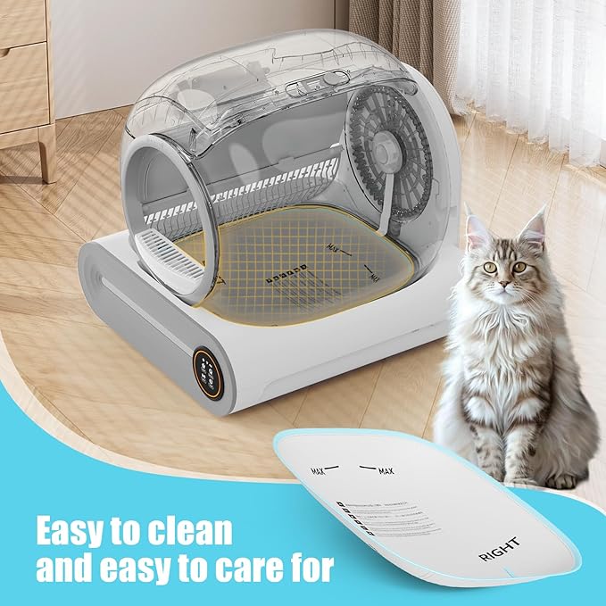 （2 Pack） DuckSky Waterproof Cat Litter Pad Replacement Part for 65L+9L Self Cleaning Litter Box, Leakproof Mat, Anti-Stick Accessory [Only Compatible with Orders Purchased After December 23, 2025]