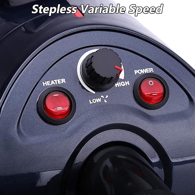 2800W Dog Dryer with Vertical Stand, Dog Blow Dryer for Grooming with Stepless Adjustable Speed and Temperature Control, Force Pet Dryers for Dog Grooming for Private and Business Use