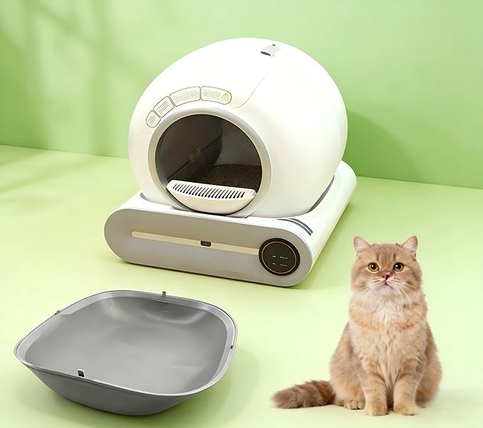 Cat Litter Box Silicon Pad Replacement for Self-Cleaning Cat Litter Box (for Model:65L Storage bin + 9L Waste Collection bin)‌Waterproof, Anti-Stick,Anti-Scratch (One Pad with Cleaning Set)