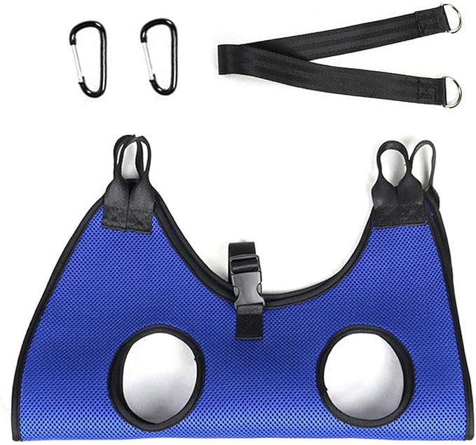 Portable Dog Hammock – Nail Trimming Harness Organizer, Bathing Block with Feature, Canvas Frame Gear with Feature, Hammock Functional Styling, Pet Supplies for Grooming, Large Breed, Indoor