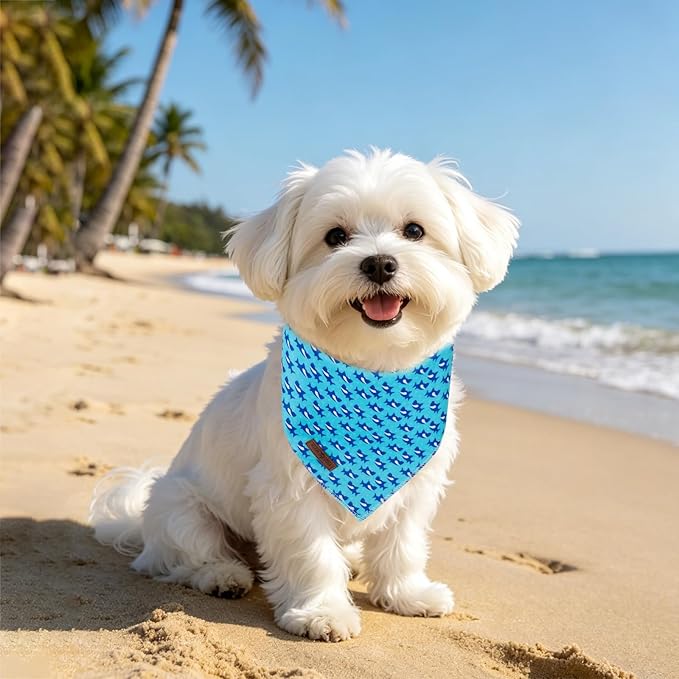 Lionet Paws Spring Summer Bee Dog Bandana Washable Cotton Handkerchief Scarf Triangle Yellow Bandana for Small Medium Dogs Girl Boy