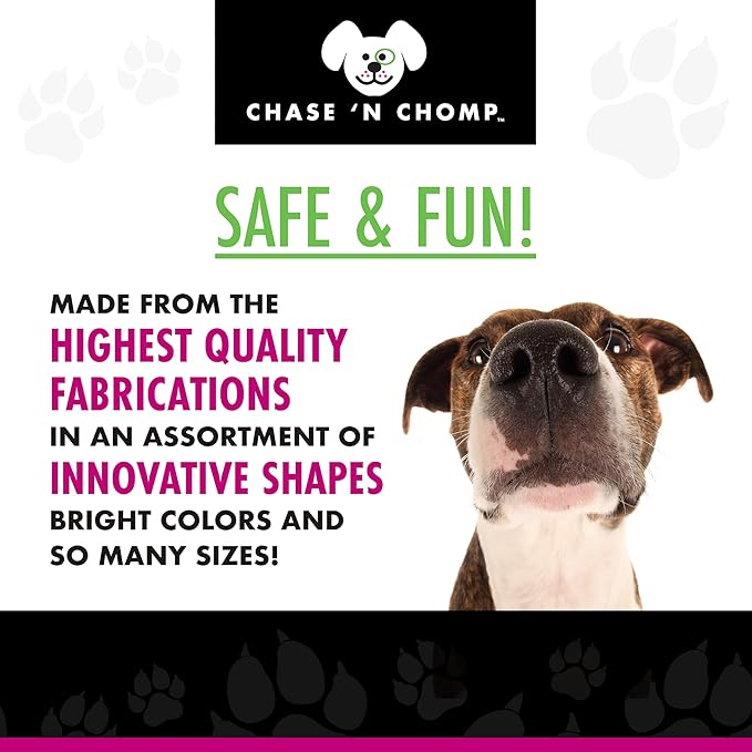 Chase 'n Chomp Amazing Squeaker Ball Toy for Pets (Clear)