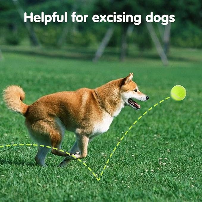 MEKAPLE Mini Tennis Ball 12 Pack for Pet Playing Fecth, 2 inch Dog Training Tennis Balls for Small Size Dogs, Interactive Dogs Playing Balls Fits 2 Inch Automatic Dog Ball Launcher