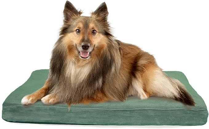 Furhaven Cooling Gel Dog Bed for Large/Medium Dogs w/ Removable Washable Cover, For Dogs Up to 55 lbs - Terry & Suede Mattress - Espresso, Large