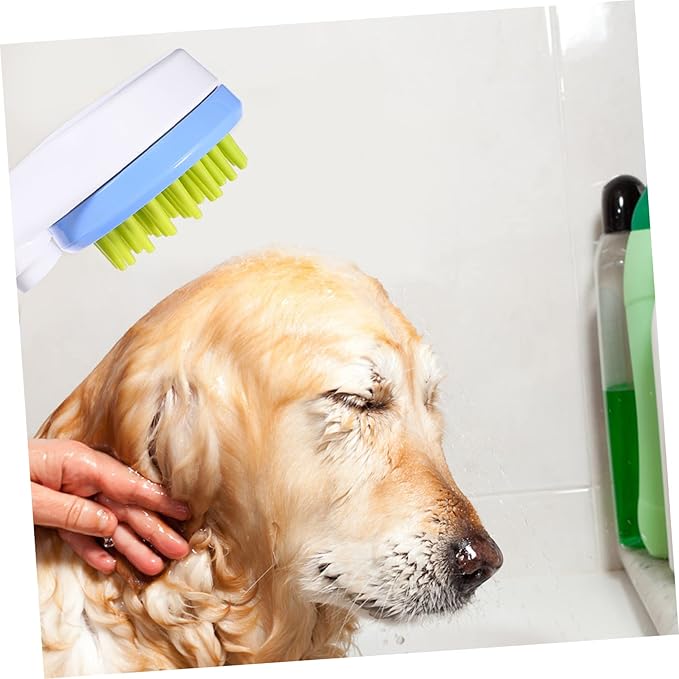 Milisten Pet Shower Brush with Hose Handheld Sprayer for Dogs and Cats Massage Bathing Tool for Long Saving Grooming Accessory for Puppy Care