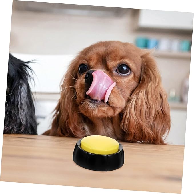Toyvian 4Pcs Interactive Dog Communication Buttons Wear-Resistant Recording Buttons for PET Training and Talking Fun Puppy Supplies for Effective Dog Communication Random Color