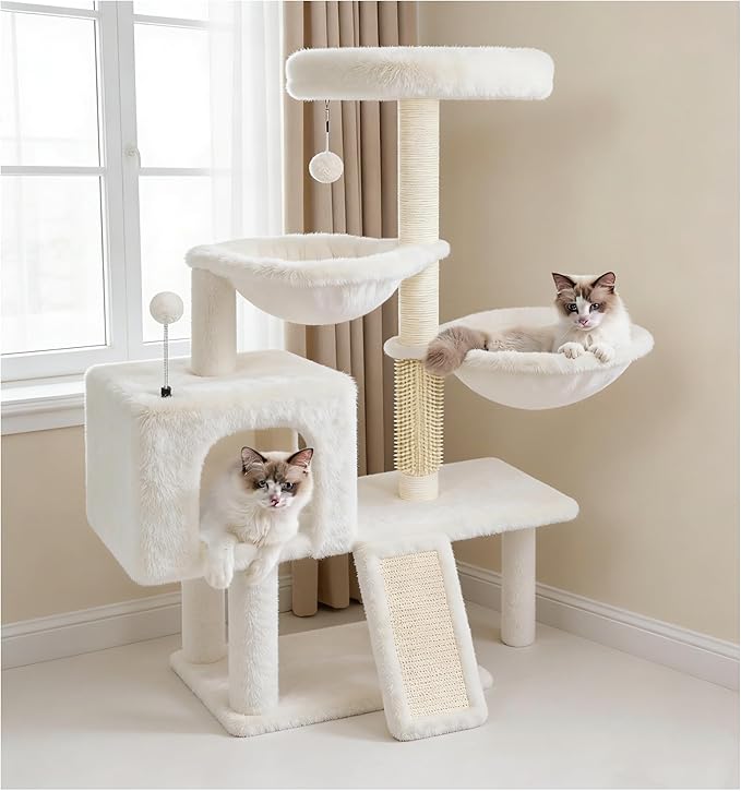 Roypet 32" Cat Tree 0111 (Beige, 39.4'')