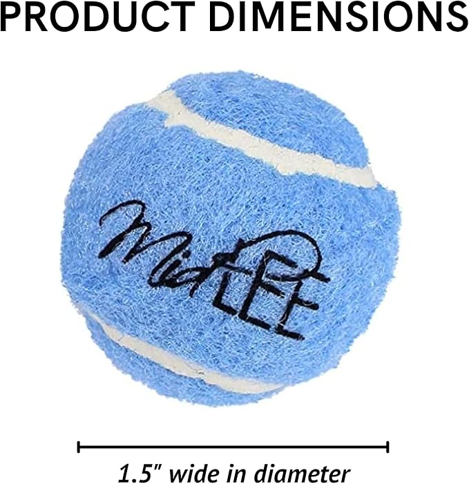 Midlee Mini 1.5" Dog Squeaky Tennis Balls- Set of 6