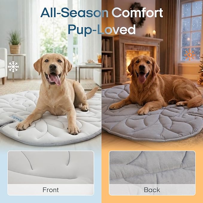 Vagascape Dog Cooling Mat, Washable Pet Cooling Mat, 47" x 45" Thick & Durable Large Cooling Mat for Dogs, Portable Foldable Premium Cooling Pad for Indoor, Outdoor, Travel, Camping, Patio and Beach