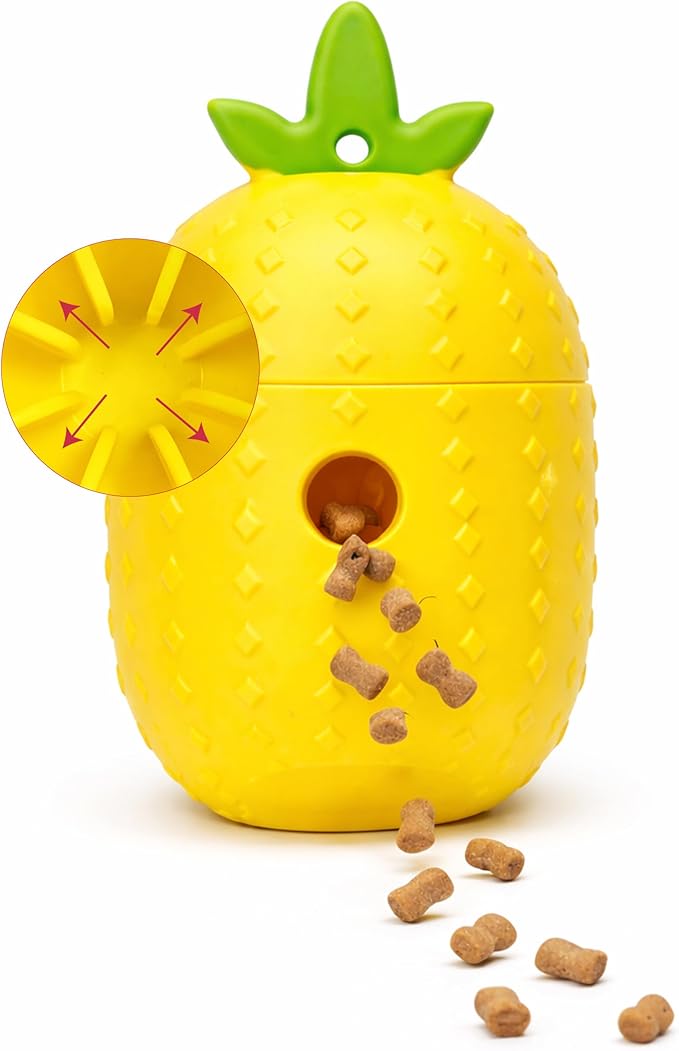 JAYU PET Treat Puzzle Toy – Interactive Treat Dispensing Dog Toy, Enrichment & Mental Stimulation, Slow Feeder Puzzle, Durable Silicone Chew Toy for Small to Medium Dogs, Boredom Relief, Easy Clean