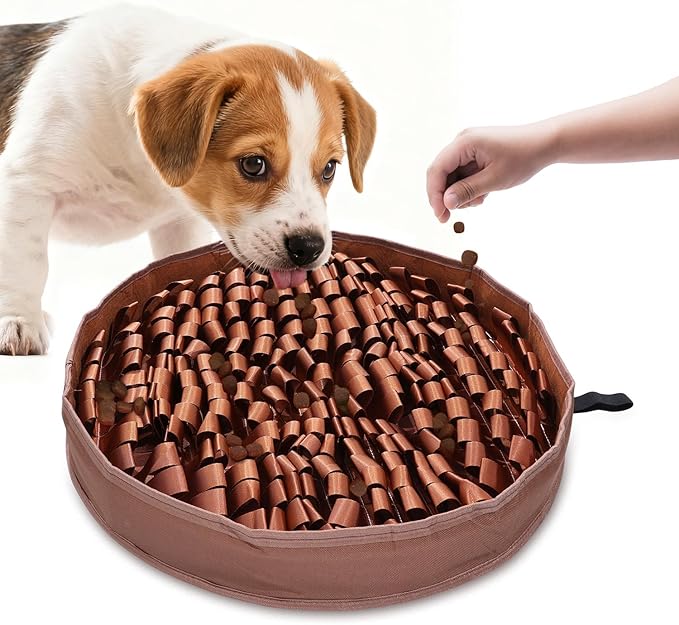 KeeKit Snuffle Mat for Dogs, 20x20 Inch Slow Feeder Mat, Interactive Feeding Game for Small & Medium Dogs - Encourages Natural Foraging, Mental Stimulation - Non-Slip Durable Design for Kibble/Treats