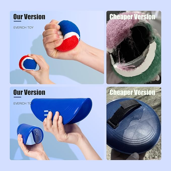 Toss and Catch Ball Game Set, Upgraded Sticky Paddle Ball Set for Kids & Toddlers, Sturdy & Water-Resistant Outdoor Backyard Beach Pool Toy, Birthday Gift for Boys Girls Ages 3-12