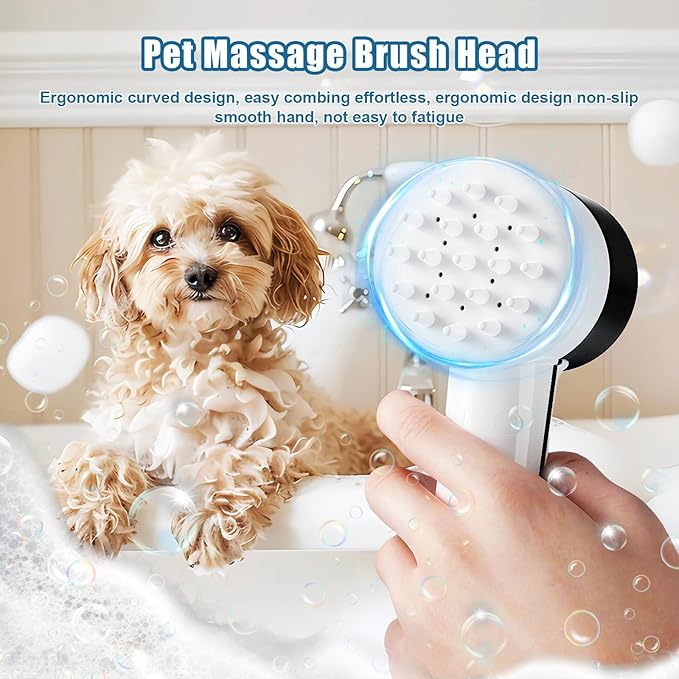 Electric Dog Shampoo Dispenser, Shampoo Foamer for Pets Bathing and Grooming, Pet Handheld Showerheads, Dog Showerheads & Sprayers