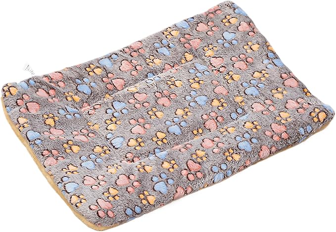Cat Beds for Outdoor Cats:Flannel Cat Blanket for Indoor Cats,Self Warming Mat Soft and Comfortable,Crate Pads for Small Dog for Sleeping,Machine Washable (C, 13" x 18")