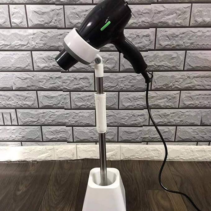 Pet Hair Dryer Holder,180 Degrees Rotatable Hands-Free Retractable Hair Dryer Stand, Dog Cat Grooming Table Hair Dryer Stand Holder Hands Stable Pet Supplies
