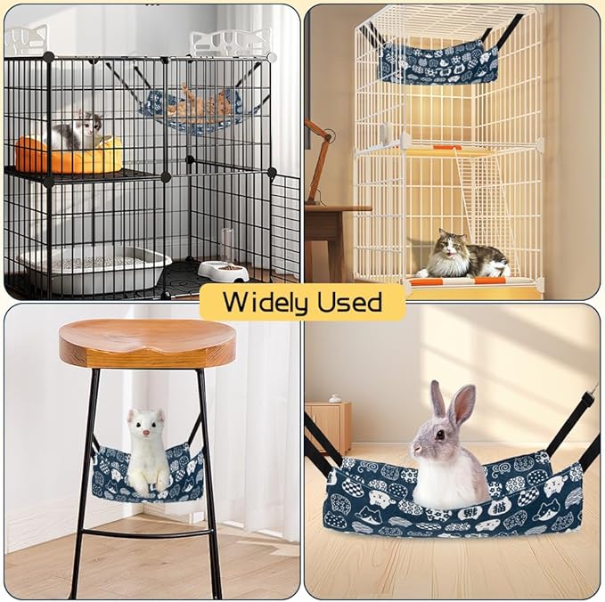 Cat Hammock & Swing - Indoor Kitten Bed & Accessories for Cat Crates & Pet Cage