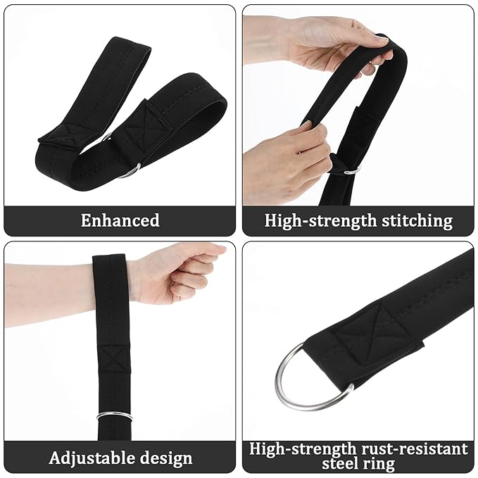 Xindojuz 1 PCS Baby Stroller Straps, Safety Wrist Strap Leash for Kids, Adjustable Pram Wheelchair Hand Leashes with Soft Padded Handle, Security-Accessory for Child Safety or Large Dog (Black)