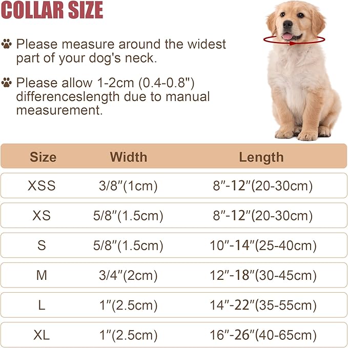 Reflective Dog Collar with Buckle Adjustable Safety Nylon Collars for Small Medium Large Dogs, Black M