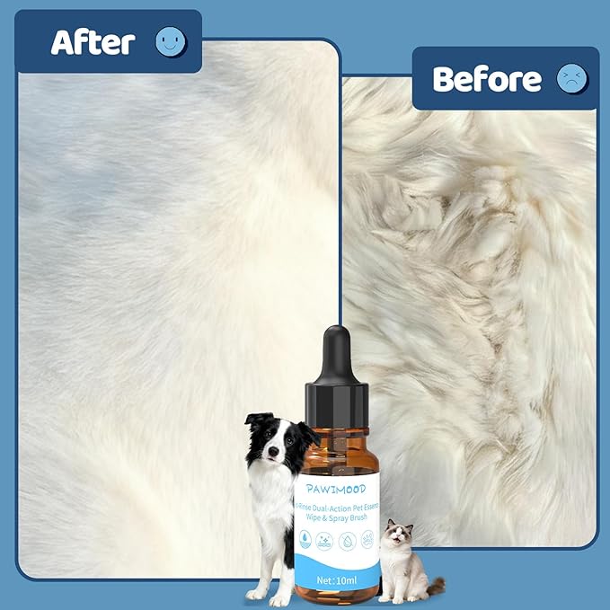 2 Pack No-Rinse Coat Care Essence for Dogs & Cats | Includes Fine Mist Spray Bottle (60ml/2oz Refillable) to Nourish & Shine | Conditioning Formula Soothes Skin, Pomegranate Scent (Pink)