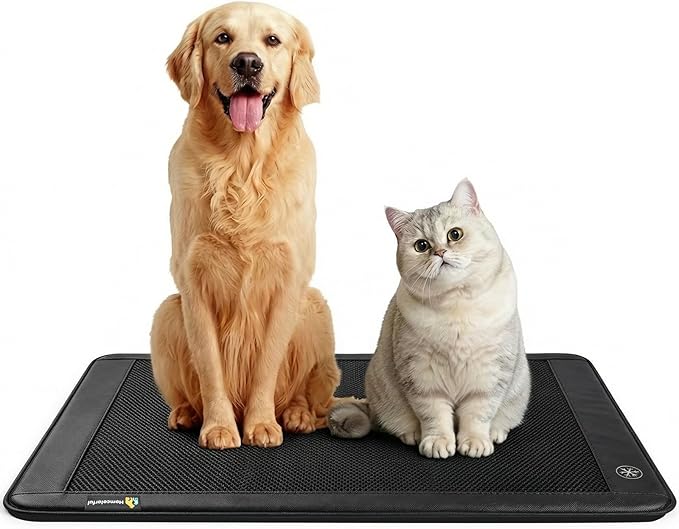 Electric Dog Cooling Mat, 30"x24" Pet Cooling Mat Indoor for Dogs and Cats, 3 Cooling Levels, Ultra-Quiet Operation, Non-Slip Chill Pad for Dogs & Cats from 22–55 lbs, Ideal for Summer