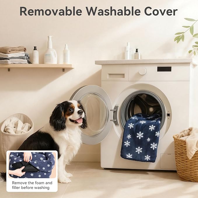 Dog Booster Car Seats for S/M Dogs Up to 35lbs,Pet Car Seat/Travel Bed with Washable&Removable Cover,Storage Pockets,Dog Safety Belt and Elevated Cushion Fits in Front/Back Seat