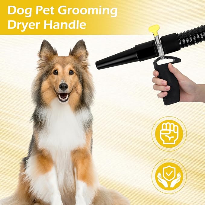Lasnten 3 Pcs Dog Pet Grooming Dryer Handle, Lightweight Comfortable Dog Dryer Holder Handle