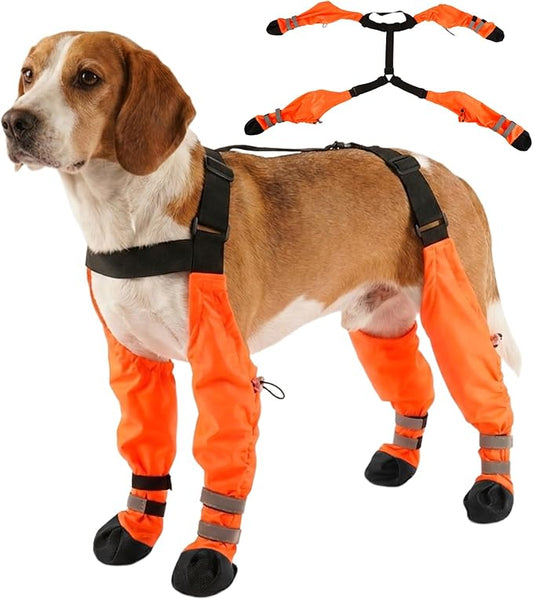 Waterproof Dog Boots for Small Medium Dogs Dog Paw Protectors Dog Suspender Boots Anti-Slip Pet Shoes for Outdoor Walking Stay-On,Dirt-Proof Comfortable Booties