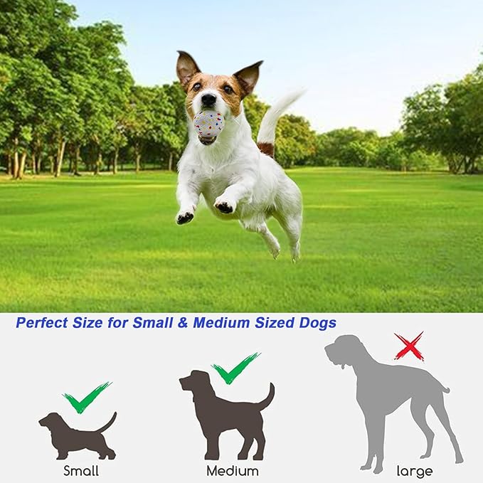 SOCO Automatic Ball Launcher for Dogs with Random Mode, 3 Settings to 45FT, Rechargeable Small Dog Ball Thrower with 4 2.2" ETPU Tennis Balls for Small Medium Breeds