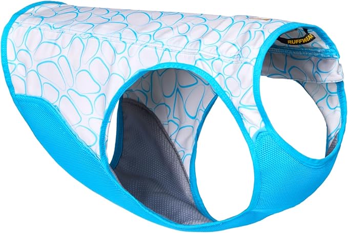 Ruffwear, Swamp Cooler Zip Dog Vest, Evaporative Cooling for Hot Weather, Biolumin Blue, XX-Small