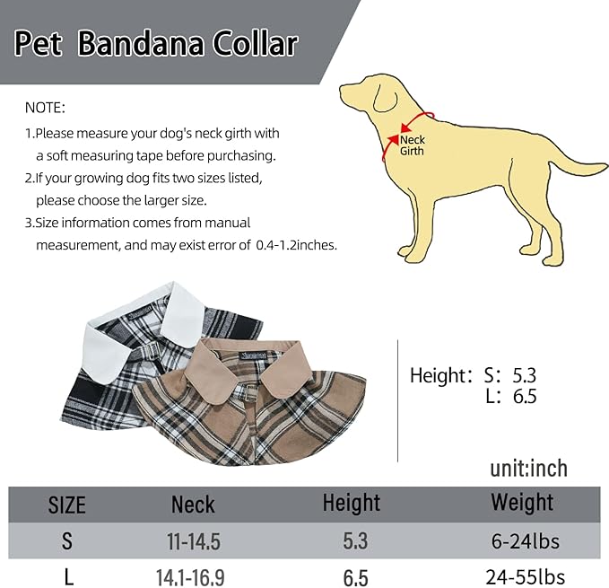 Dog Tuxedo Wedding Suit Shirt with Bow Tie, Formal Outfit Tux Attire for Puppy Small Medium Dogs Cats Costume (Khaki Scarf, Small)