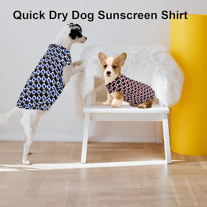 Lightweight Breathable Dog Cooling Shirts, Quick Dry Dog Sunscreen Shirt, Professional Pet Summer Vest for Small Medium Large Girl Boy Dog